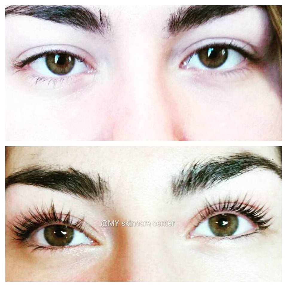 lash lift before & after